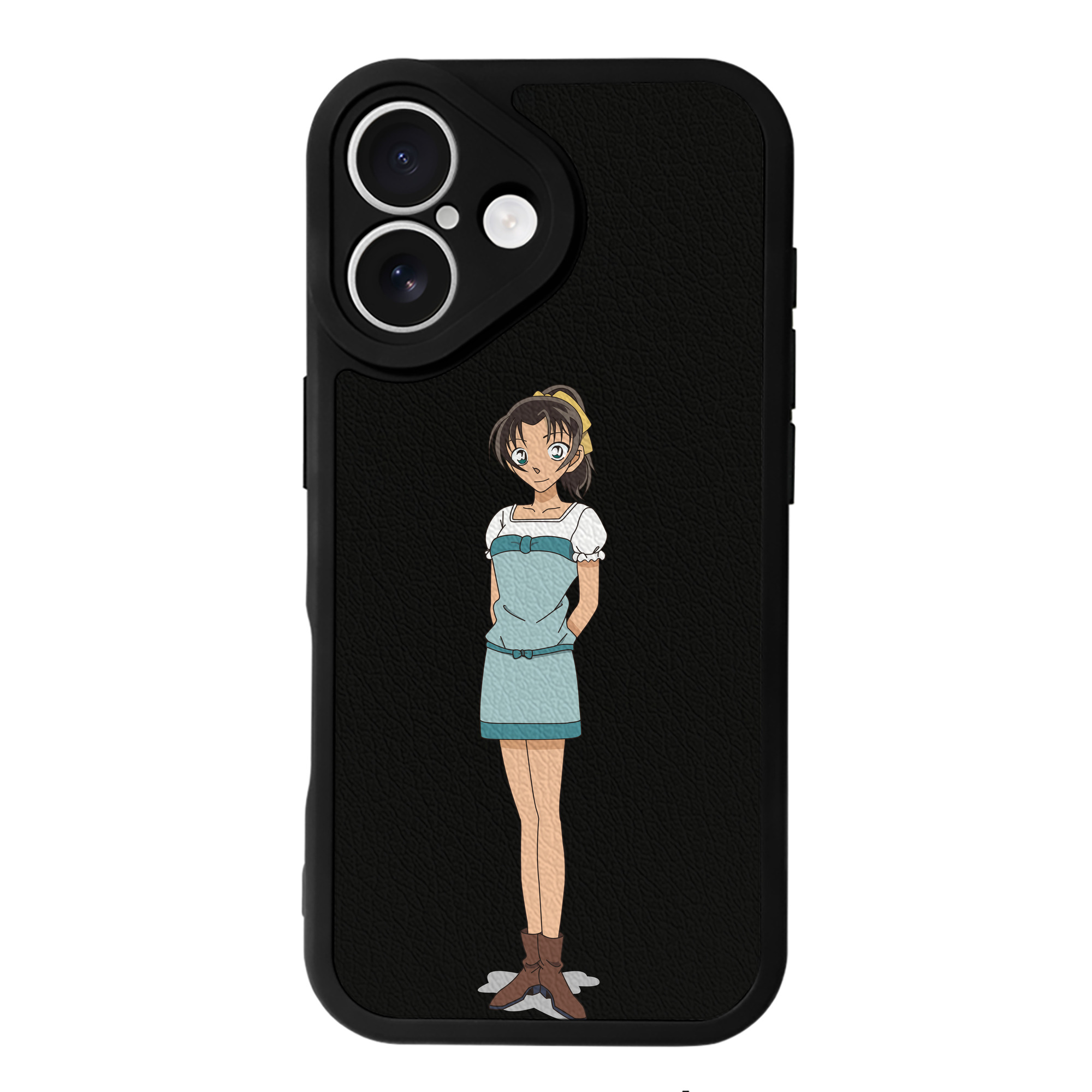 （画像用） 名探偵コナン Detective Conan 【iPhone 16シリーズ対応】シリコンスマホケース（レザー調） 材質：シリコン